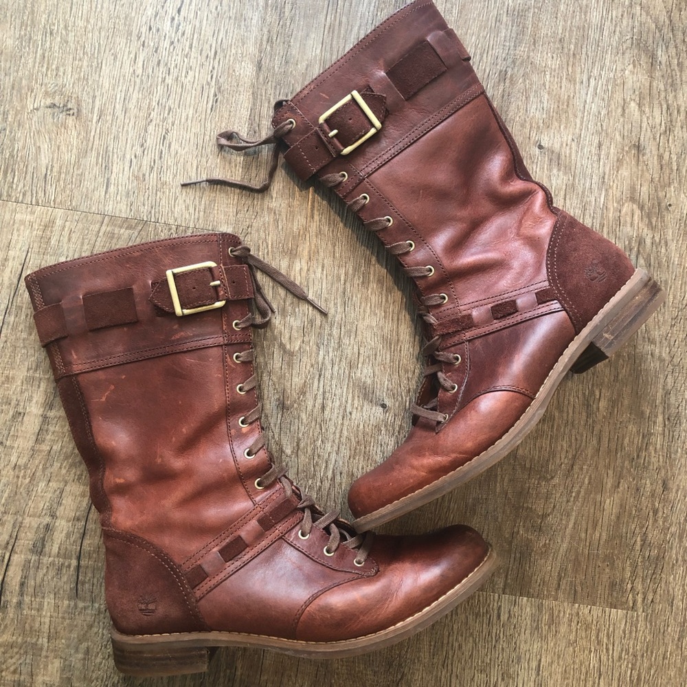 Timberland Savin Hill Lace-up Leather Combat Boot